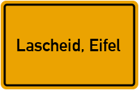 City Sign Lascheid, Eifel