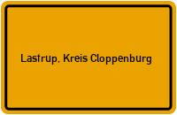 City Sign Lastrup, Kreis Cloppenburg