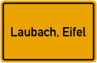 City Sign Laubach, Eifel