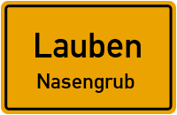 Nasengrub in LaubenNasengrub
