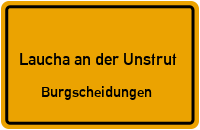 Schloßbergstraße in Laucha an der UnstrutBurgscheidungen