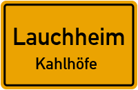 Straßenverzeichnis Lauchheim Kahlhöfe