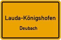 Obere Dorfstraße in Lauda-KönigshofenDeubach
