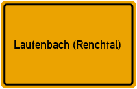City Sign Lautenbach (Renchtal)