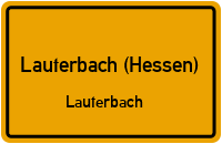 Straßenverzeichnis Lauterbach (Hessen) Lauterbach