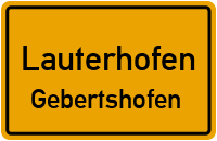 Straßen in Lauterhofen Gebertshofen