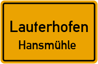 Straßenverzeichnis Lauterhofen Hansmühle