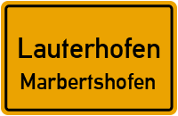 Straßenverzeichnis Lauterhofen Marbertshofen