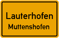 Straßenverzeichnis Lauterhofen Muttenshofen