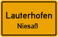 Straßenverzeichnis Lauterhofen Niesaß