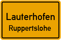 Straßenverzeichnis Lauterhofen Ruppertslohe