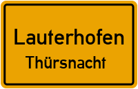 Straßenverzeichnis Lauterhofen Thürsnacht