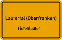 Straßen in Lautertal (Oberfranken) Tiefenlauter