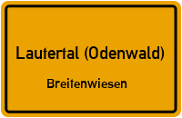 Straßen in Lautertal (Odenwald) Breitenwiesen