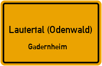 Straßen in Lautertal (Odenwald) Gadernheim