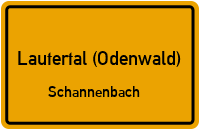 Knodener Kopfstraße in Lautertal (Odenwald)Schannenbach