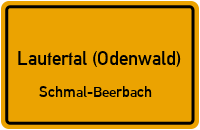Straßen in Lautertal (Odenwald) Schmal-Beerbach