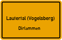 Straßen in Lautertal (Vogelsberg) Dirlammen