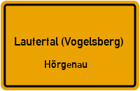 Straßen in Lautertal (Vogelsberg) Hörgenau