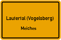 Straßen in Lautertal (Vogelsberg) Meiches