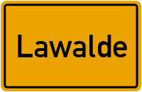 Ortsschild von Gemeinde Lawalde in Sachsen
