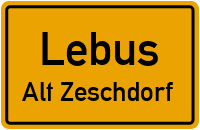 Lindenstraße in LebusAlt Zeschdorf