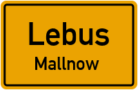 Schönfließer Weg in LebusMallnow