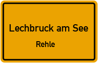 Straßenverzeichnis Lechbruck am See Rehle