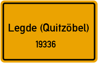 Straßen in 19336 Legde (Quitzöbel)