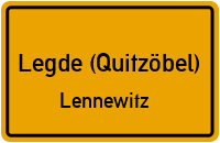 Lennewitzer Dorfstr. in Legde (Quitzöbel)Lennewitz