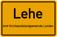 Tietjensweg in LeheAmt Kirchspielslandgemeinde Lunden