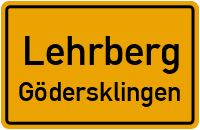Straßenverzeichnis Lehrberg Gödersklingen