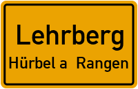 Straßenverzeichnis Lehrberg Hürbel a. Rangen