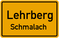 Straßenverzeichnis Lehrberg Schmalach