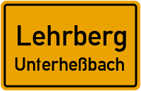 Straßenverzeichnis Lehrberg Unterheßbach