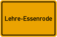 Ortsschild Lehre-Essenrode