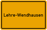 Ortsschild Lehre-Wendhausen