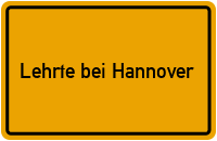 City Sign Lehrte bei Hannover