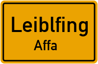 Straßenverzeichnis Leiblfing Affa