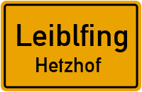 Straßenverzeichnis Leiblfing Hetzhof