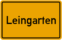 Ortsschild von Gemeinde Leingarten in Baden-Württemberg