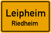 Straßenverzeichnis Leipheim Riedheim