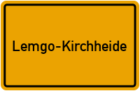 Ortsschild Lemgo-Kirchheide