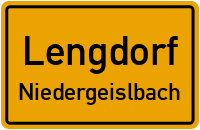 Straßen in Lengdorf Niedergeislbach