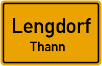 Straßenverzeichnis Lengdorf Thann