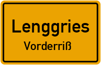 Straßen in Lenggries Vorderriß