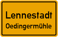 Straßen in Lennestadt Oedingermühle