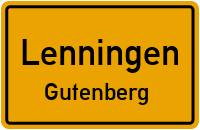 Schillerstraße in LenningenGutenberg