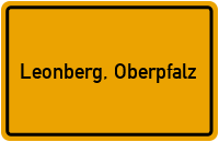 City Sign Leonberg, Oberpfalz