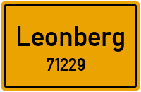 Straßen in 71229 Leonberg